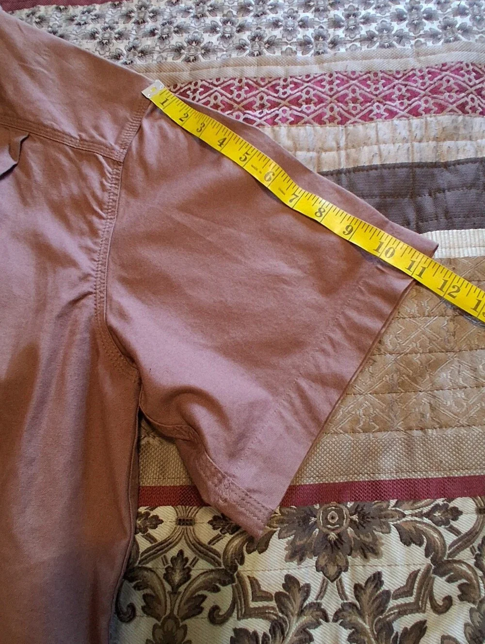 Carhart Men Rugged Flex Short Sleeve Button Front Shirt 2XL Tall Brown Performan
